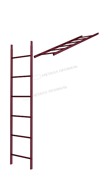 Лестница кровельная стеновая дл. 1860 мм без кронштейнов (3005) ― где заказать в Брянске? В нашем интернет-магазине!