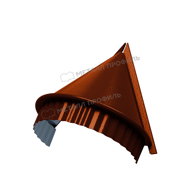 Заглушка конька круглого конусная (AGNETA-20-Copper\Copper-0.5), заказать этот товар за 1220 ₽.